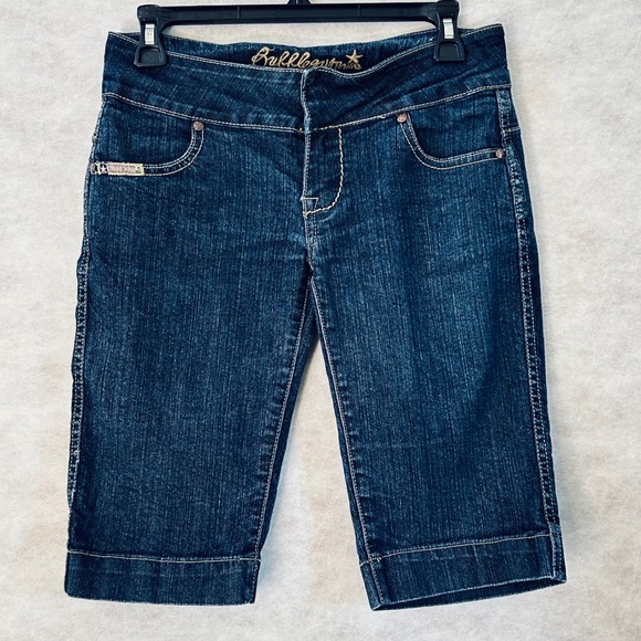 Bubblegum USA Women's Denim Capri Cropped Jeans Dark Wash Size 7/8 - Picture 1 of 9